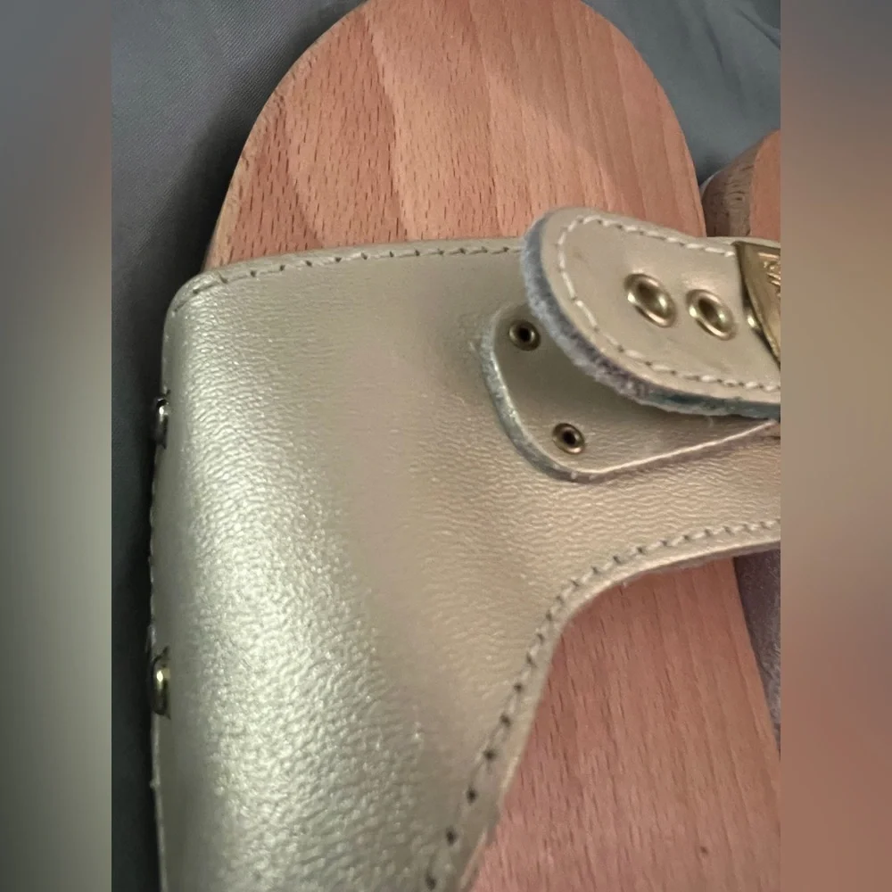 DR. SCHOLLS wood sandals 9 - Picture 4 of 12